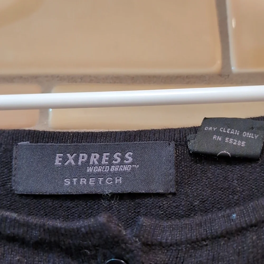 Vintage Express silk & cashmere cardigan - Picture 4 of 8